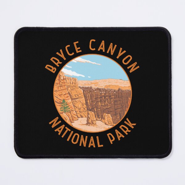 Item preview, Bryce Canyon National Park Landscape Retro Distressed Circle designed and sold by KrisSidDesigns.