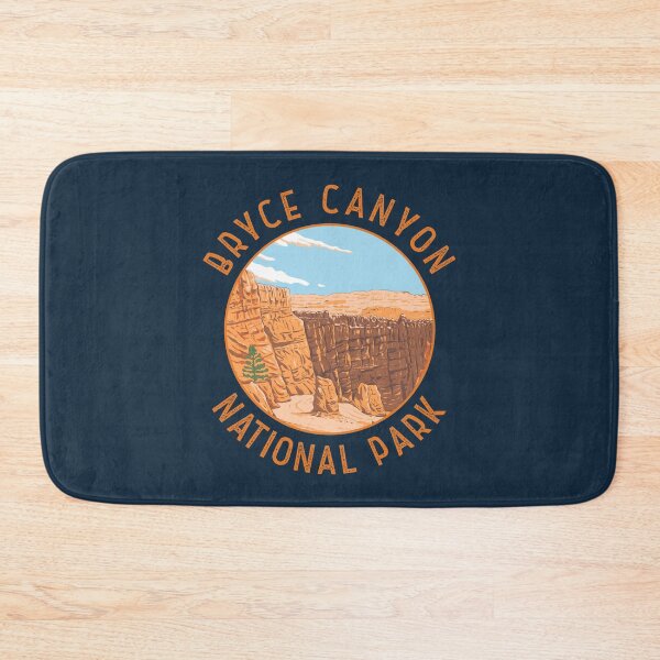 Item preview, Bryce Canyon National Park Landscape Retro Distressed Circle designed and sold by KrisSidDesigns.