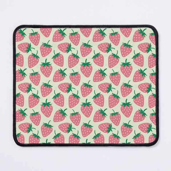 Item preview, Pink Strawberry Garden Summery Pattern designed and sold by CamilasPrints.