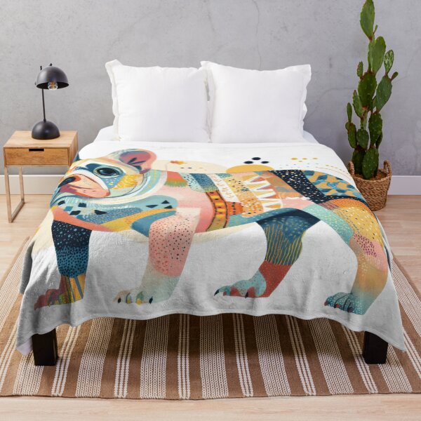 Item preview, Colorful dog stands out in art designed and sold by anytka.