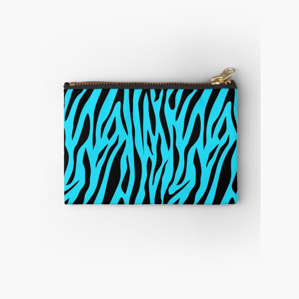 Item preview, mcbling series 8 neon blue and black zebra print designed and sold by quinnhopp.