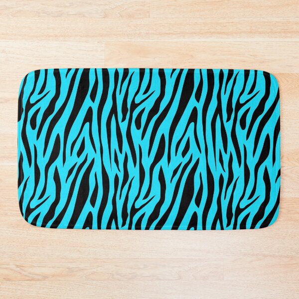 Item preview, mcbling series 8 neon blue and black zebra print designed and sold by quinnhopp.