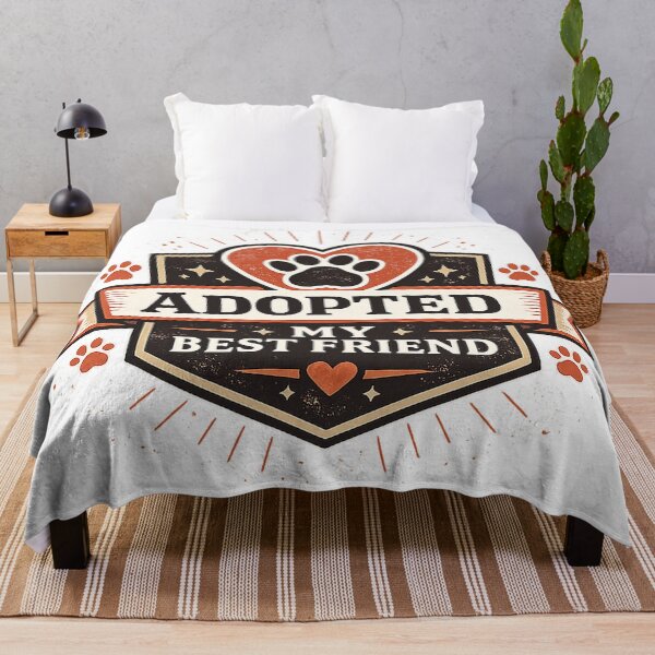 Item preview, Adopted My Best Friend Rescue Dog Adoption Design designed and sold by CLOUTKULT.