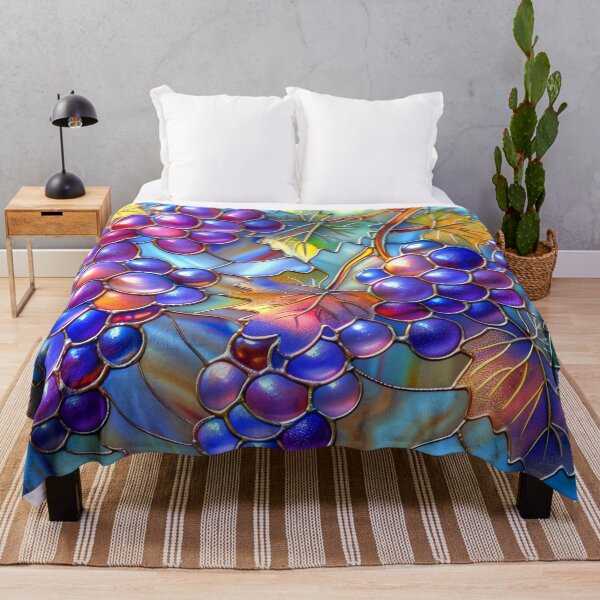 Item preview, Vibrant Grapevine  Stained Glass Design designed and sold by MargaretWiktor.