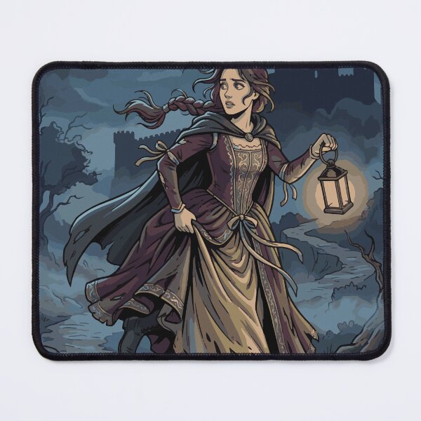 Item preview, Gothic Fantasy Escape Lantern Light Castle Illustration designed and sold by AmazingEG.