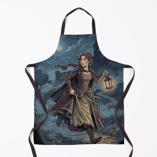Item preview, Gothic Fantasy Escape Lantern Light Castle Illustration designed and sold by AmazingEG.