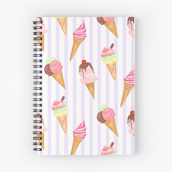 Item preview, Ice Cream Cones Lilac Pattern designed and sold by Ditsy & Stitch.