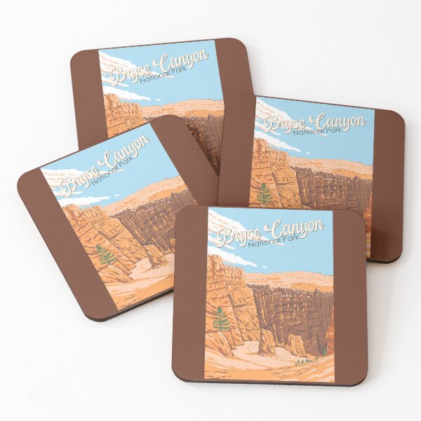 Item preview, Bryce Canyon National Park Landscape Illustration Travel Art Vintage designed and sold by KrisSidDesigns.
