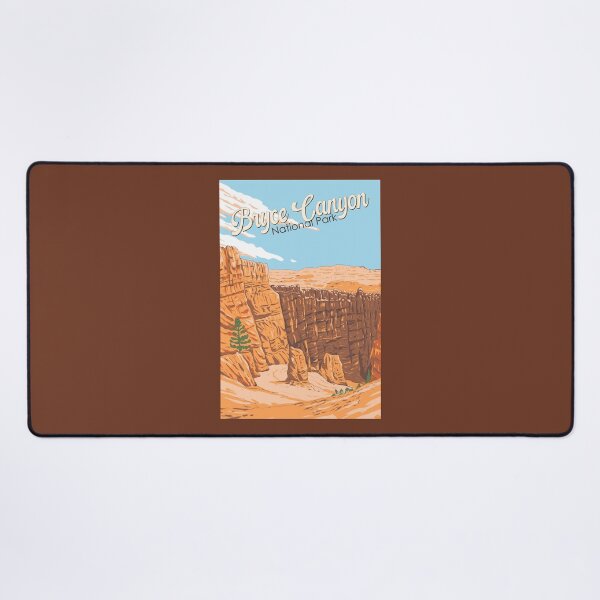 Item preview, Bryce Canyon National Park Landscape Illustration Travel Art Vintage designed and sold by KrisSidDesigns.