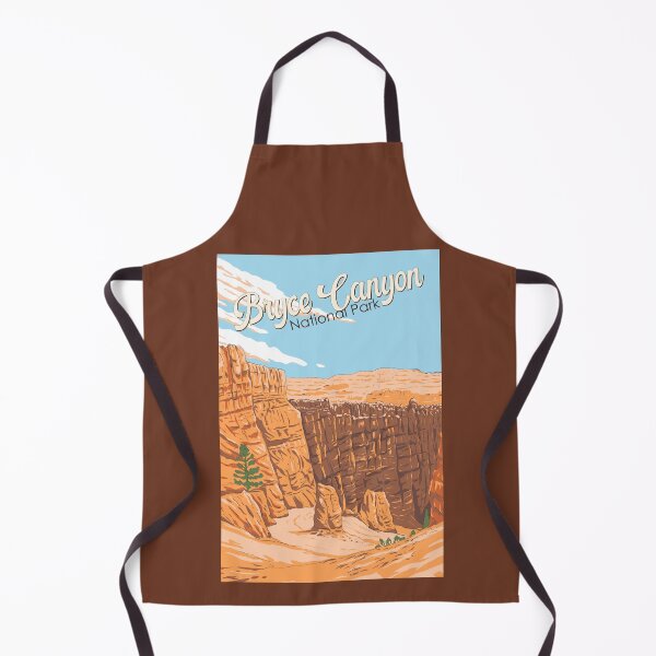 Item preview, Bryce Canyon National Park Landscape Illustration Travel Art Vintage designed and sold by KrisSidDesigns.