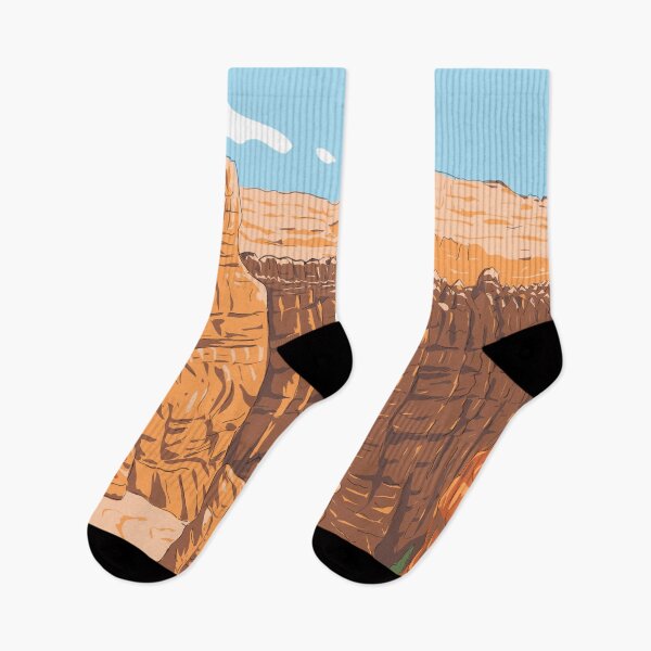 Item preview, Bryce Canyon National Park Landscape Illustration Travel Art Vintage designed and sold by KrisSidDesigns.