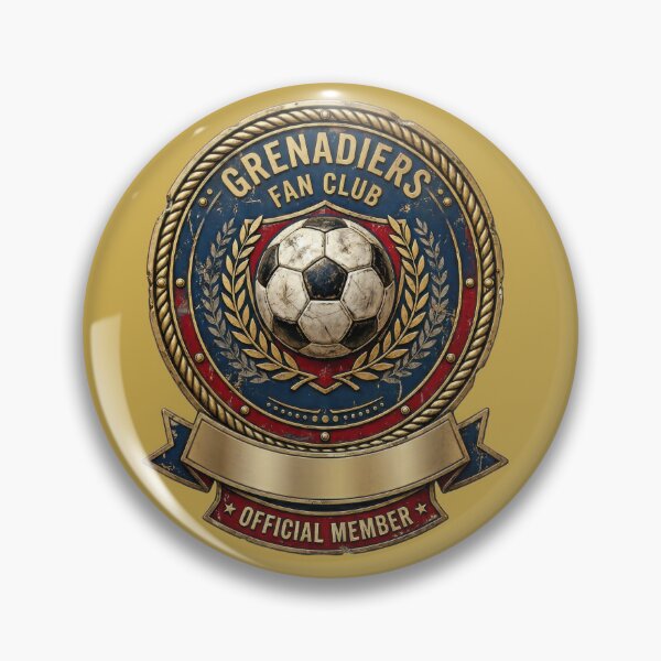 Item preview, Official Grenadiers Fan Club Badge designed and sold by BrickByDream.