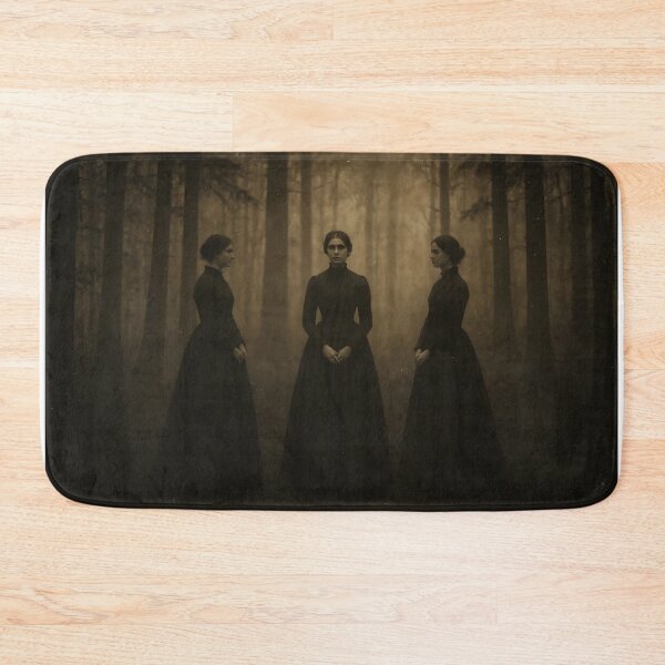 Item preview, Three Ghostly Women in Forest – Vintage Sepia Soul Aesthetic Photo designed and sold by EmeraldeaArt.