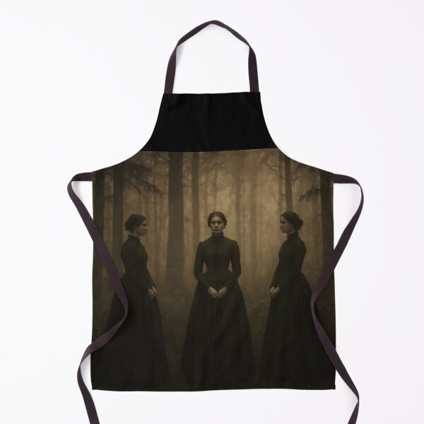 Item preview, Three Ghostly Women in Forest – Vintage Sepia Soul Aesthetic Photo designed and sold by EmeraldeaArt.