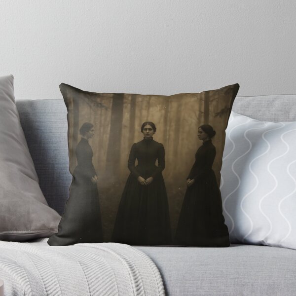Item preview, Three Ghostly Women in Forest – Vintage Sepia Soul Aesthetic Photo designed and sold by EmeraldeaArt.