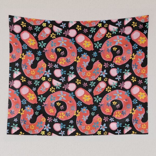 Item preview, Blommig falukorv - funny Swedish sausage with flowers designed and sold by Goddessart.