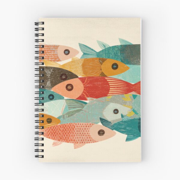 Item preview, Fish swim together brightly designed and sold by anytka.