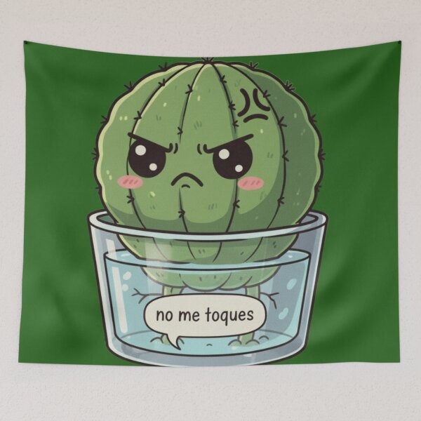 Item preview, Don't Touch Me Cactus designed and sold by Ecosetereos.