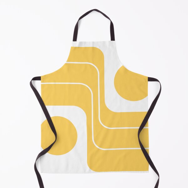 Item preview, Retro Geometric Stripes 230 Yellow and White designed and sold by tonymagnerart.
