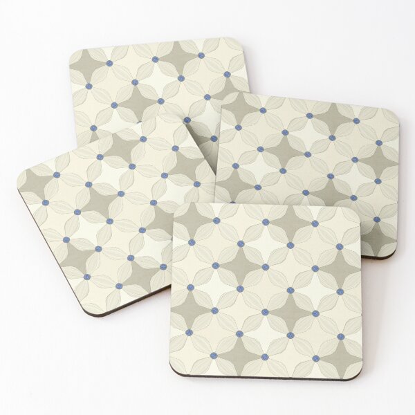 Item preview, Blue and Beige Floral designed and sold by lexbeokay.