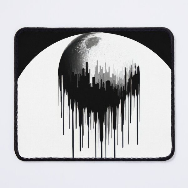Item preview, Melting moon in black white designed and sold by anytka.