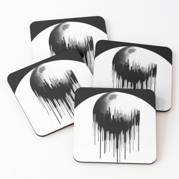 Item preview, Melting moon in black white designed and sold by anytka.