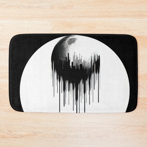 Item preview, Melting moon in black white designed and sold by anytka.