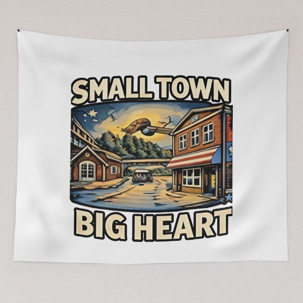 Item preview, Small Town Big Heart Community Art designed and sold by Ladys-Gents.