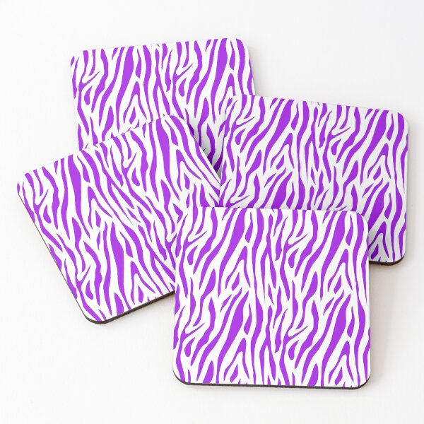 Item preview, mcbling purple and white tiger zebra print designed and sold by quinnhopp.
