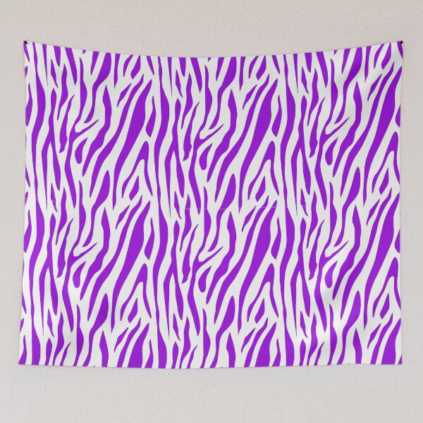 Item preview, mcbling purple and white tiger zebra print designed and sold by quinnhopp.