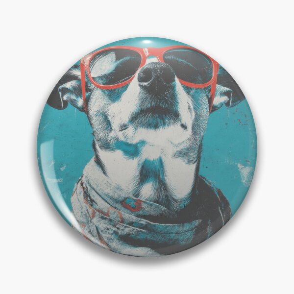 Item preview, Dog wears sunglasses and scarf designed and sold by anytka.