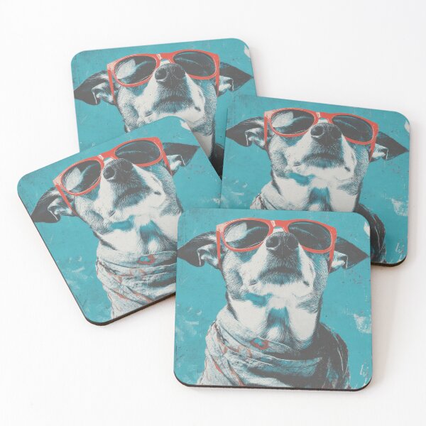 Item preview, Dog wears sunglasses and scarf designed and sold by anytka.