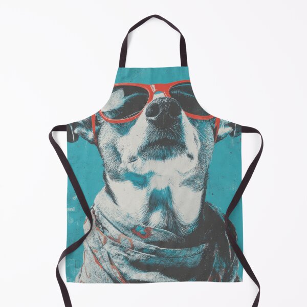 Item preview, Dog wears sunglasses and scarf designed and sold by anytka.