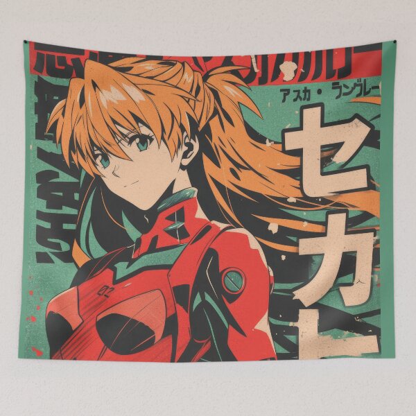 Item preview, Vintage Teal Asuka designed and sold by AnimeArsenalPrints.