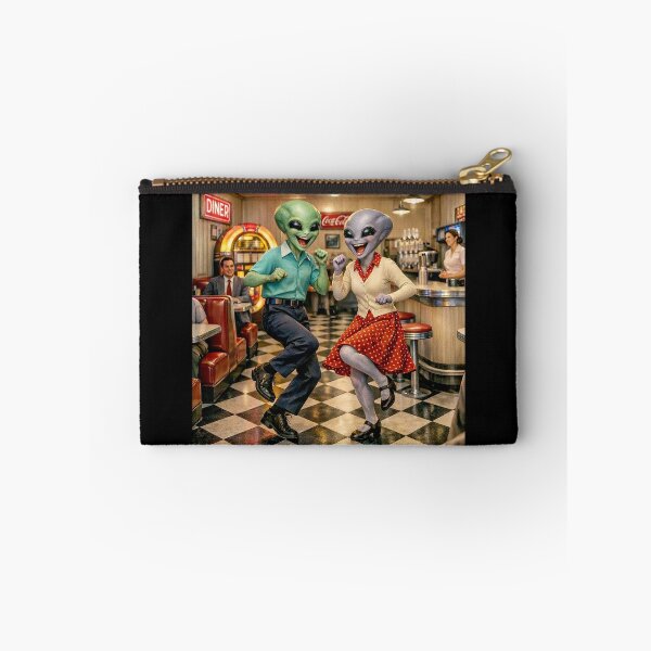 Item preview, Alien Couple Rocking and Rolling in a 50's Diner designed and sold by CarolM.