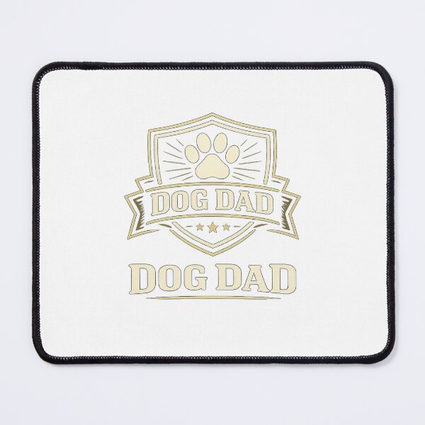 Artikelvorschau, Dog Dad Paw Badge Pet Parent Gift Design entworfen und verkauft von CLOUTKULT.