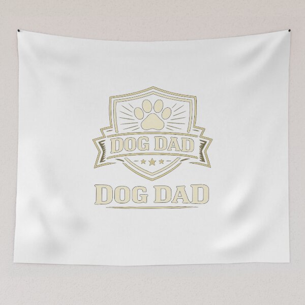 Artikelvorschau, Dog Dad Paw Badge Pet Parent Gift Design entworfen und verkauft von CLOUTKULT.