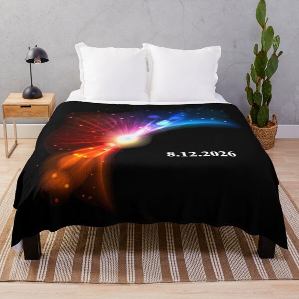 Item preview, total solar eclipse August 12, 2026 black rainbow designed and sold by Gossip Rag.