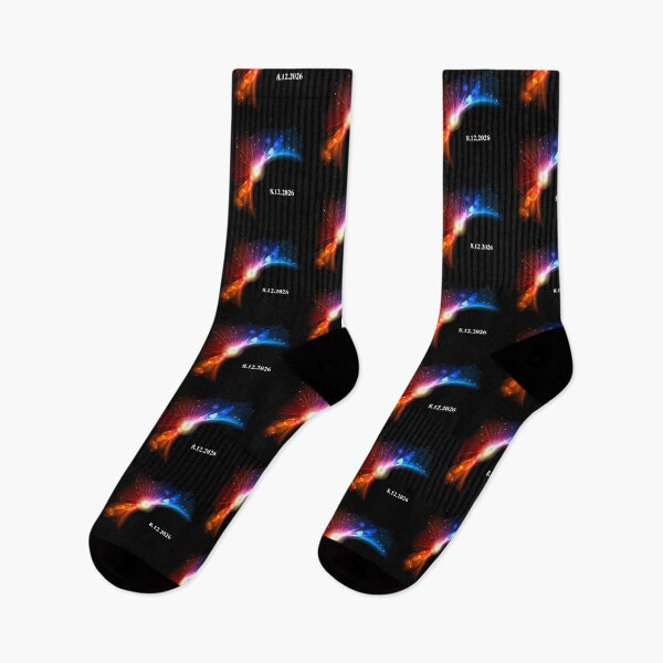 Item preview, total solar eclipse August 12, 2026 black rainbow designed and sold by Gossip Rag.