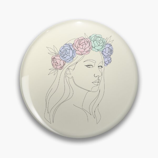 Item preview, Beautiful Woman No. 2: Minimalist Fine Line Portrait designed and sold by NoraStudioArt.