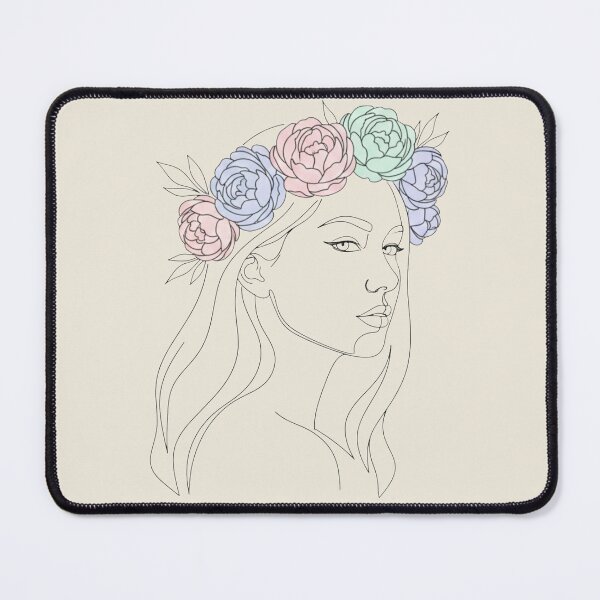 Item preview, Beautiful Woman No. 2: Minimalist Fine Line Portrait designed and sold by NoraStudioArt.
