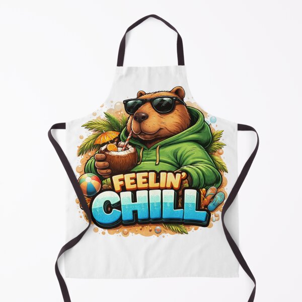 Item preview, Feelin` Chill Capybara – Relaxed Summer Vibe Animal Design designed and sold by ElsterCreative.