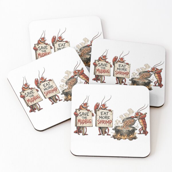 Item preview, Save the MudBug, eat more shrimp designed and sold by Bayou Boogalee Outfitters.