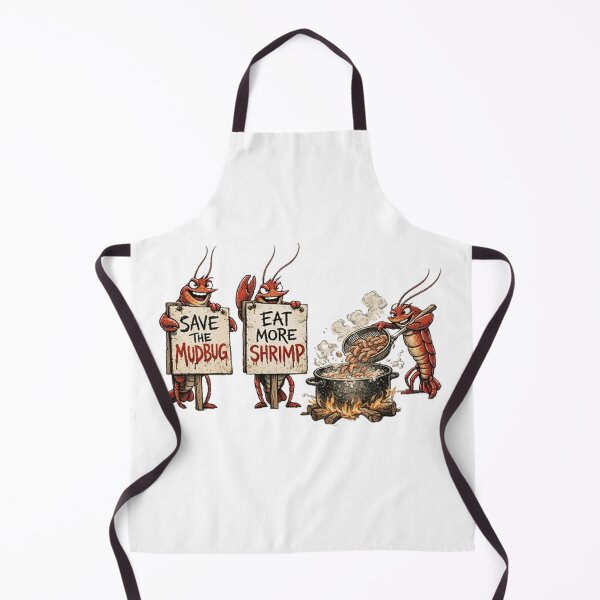 Item preview, Save the MudBug, eat more shrimp designed and sold by Bayou Boogalee Outfitters.