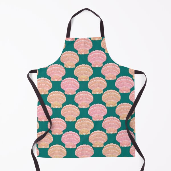 Item preview, Hawaiian Sunrise Shells on Dark  Green designed and sold by PD-Coastal.