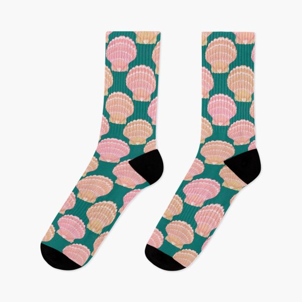 Item preview, Hawaiian Sunrise Shells on Dark  Green designed and sold by PD-Coastal.