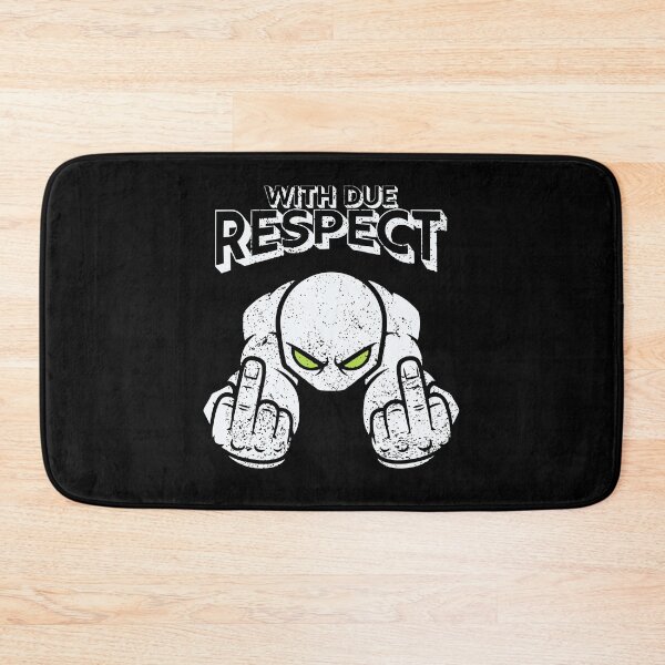Item preview, WITH DUE RESPECT – Sarcastic Alien Middle Finger | Edgy Dark Humor designed and sold by Cree8if.