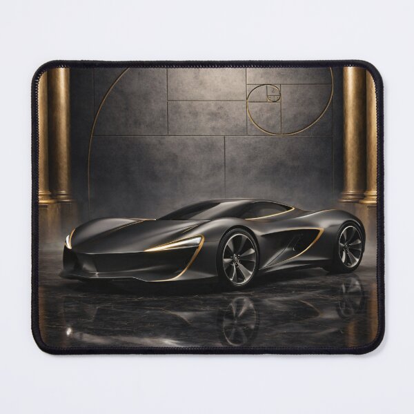 Item preview, PHI — Futuristic Car Poster, Golden Ratio Fibonacci Car, Luxury Concept Car — GA-IA designed and sold by GAIAStudioArt.