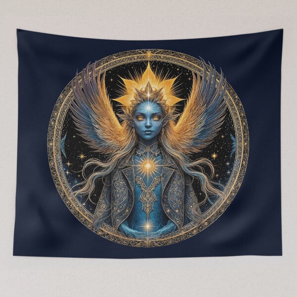 Item preview, The silence of the galaxies in the gaze of the star angel designed and sold by KunstGeist.