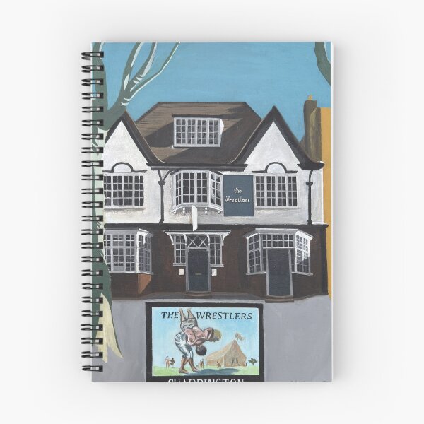 Item preview, Letrero del pub The Wrestlers, Highgate, Londres. designed and sold by Aylmer Art, Aylmer Parade, N2 0PE.
